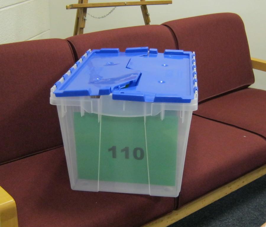 All of the students tests were collected at the end of the examination to be sent in for scoring.