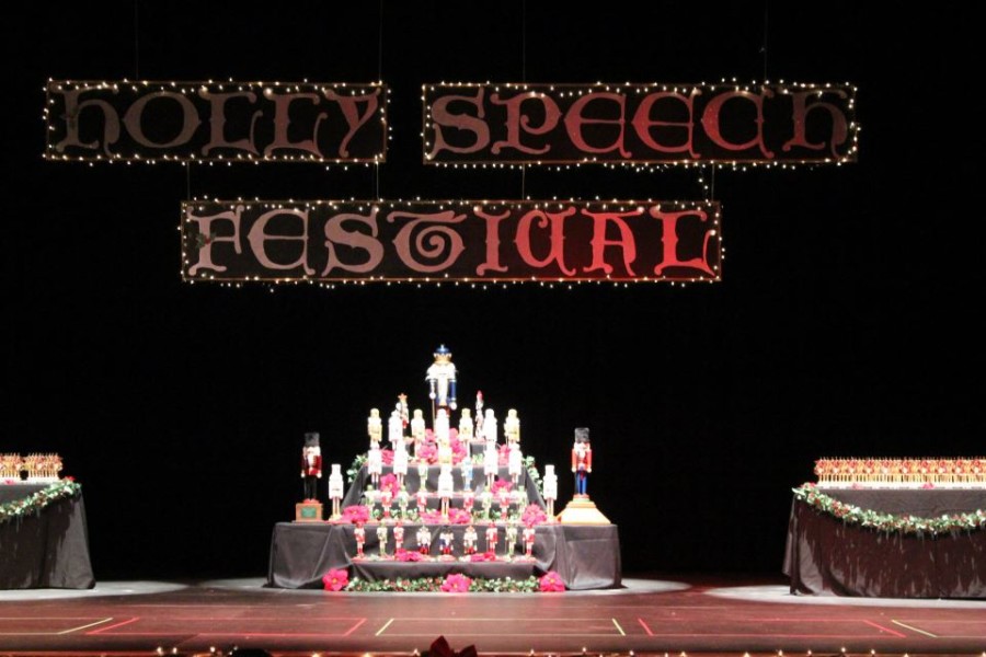 The Holly Speech Festival banner, one of the many tournaments club members visit throughout the year