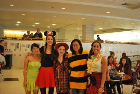 Seniors from the class of 2015 and 2016 on Halloween Day.