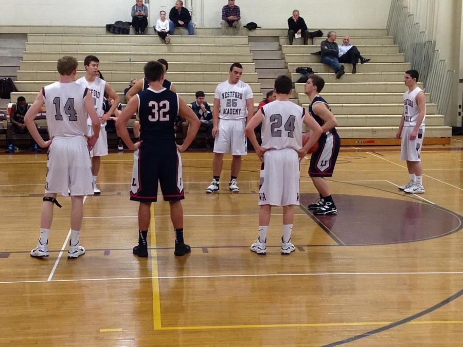LS sets up for a free throw.