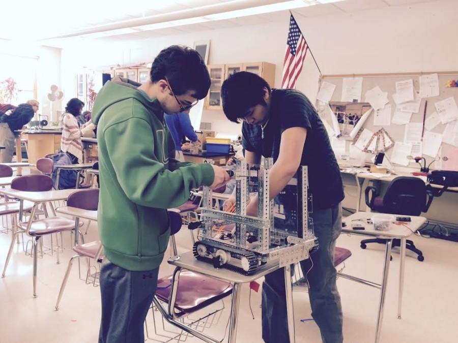 Because of increased interest in the robotics club, as shown above, a new set of robotics classes are being added to the science program at WA next year. 