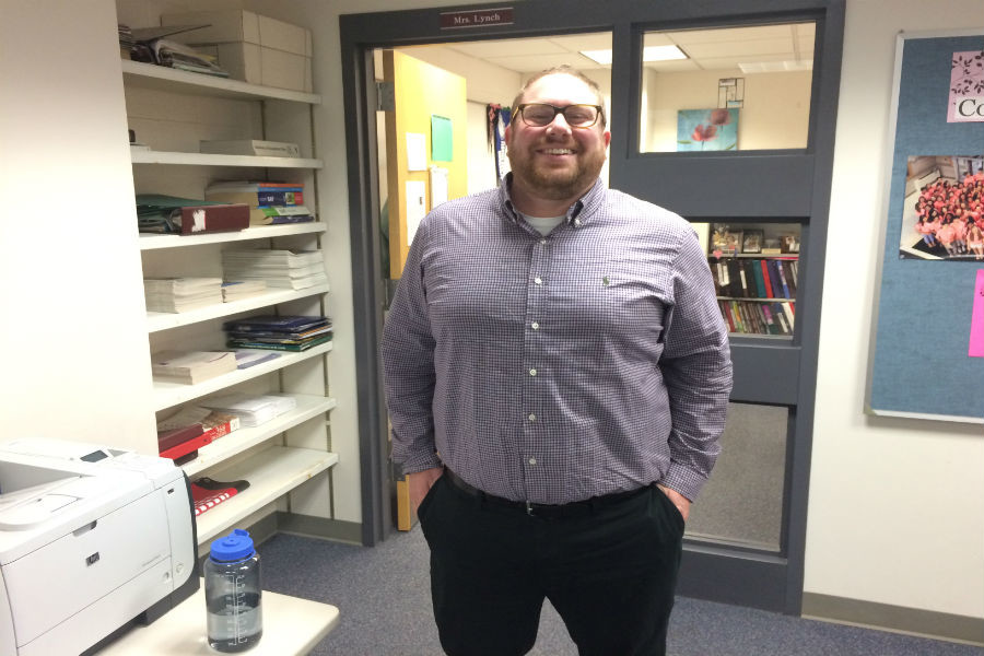 Eric Lipschutz, a new face in the guidance office.