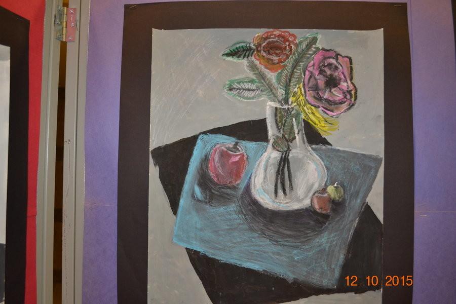By Delaney McCarthy, Sophomore, in Ms. Fitzsimmonss foundations of art class. 