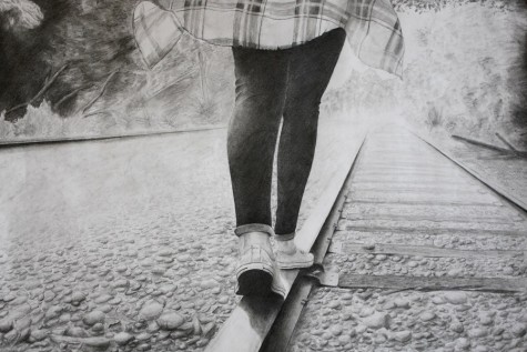 Kate Shaughnessey's award-winning pencil drawing.