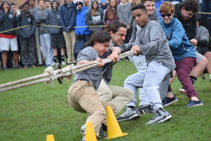The class of 2019 are putting their strength to the test against the Junior class