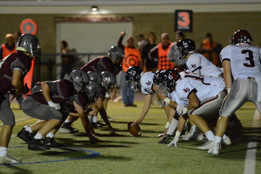 Ghosts face-off against LSs offensive line.