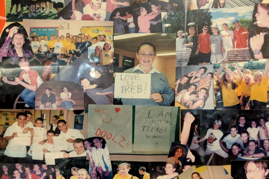 Trebor Dooleys classmates and friends had created a collage in his memory