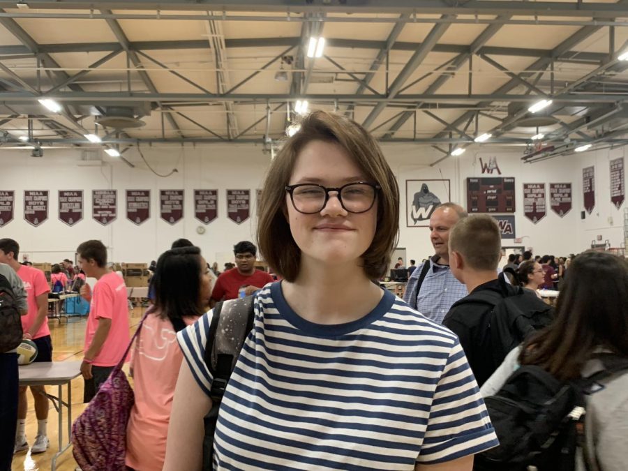 Elizabeth Kotary: Its going pretty well. Im enjoying my time here, and I am really excited to get to know all my new teachers. Im really looking forward to this year, especially to my biology class.
