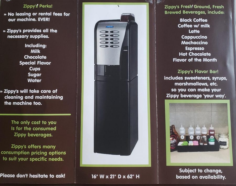 Brochure of the Zippys machine