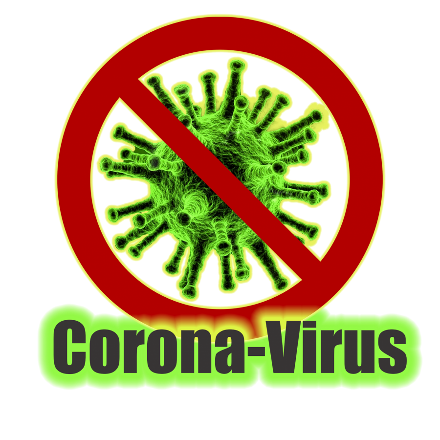 An anti coronavirus sign