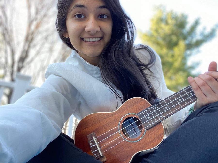 Sophomore Alpana Bakshi: Ive been taking this time to get back into activities that I often had to drop because of a lack of time with school work and all. Ive picked back up my ukulele, done a little art, got back into reading, and gotten to spend some time with my brother and shoot hoops with him because his college also closed because of coronavirus. Its still pretty stressful knowing that AP exams are still coming up and are a different format from what weve been studying all year, so Ive been trying to keep up with schoolwork. However, it is hard without much guidance from the district and with teachers not being allowed to give much detailed coursework. 