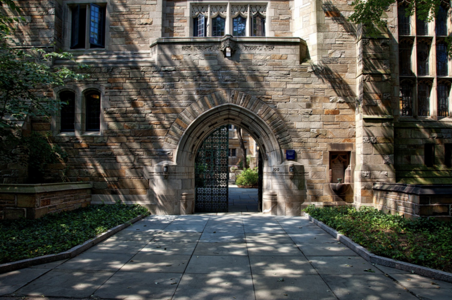 College doors welcome their students into the knowledgeable campus.