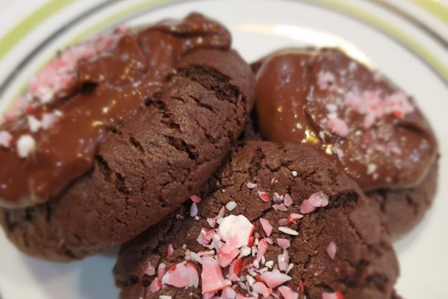 Peppermint+Chocolate+Cookies