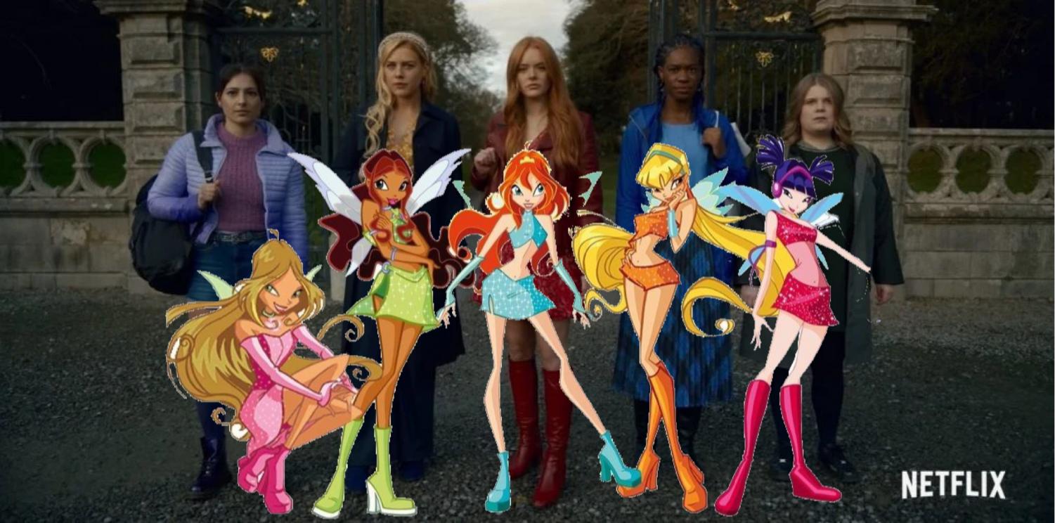 Fate: The Winx Saga Cast Next To The Winx Cartoons