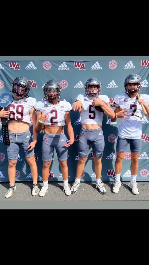 WA Football players pose for a picture. (Wilson, Haggan, Rudiman, Fremault)