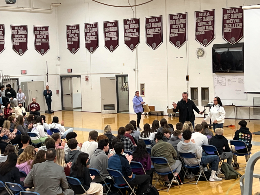 Former NBA star Chris Herren visits Westford Academy to talk about his recovery story from substance and drug abuse.