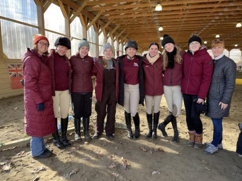 The Equestrian team poses for a picture at one of last years shows. 