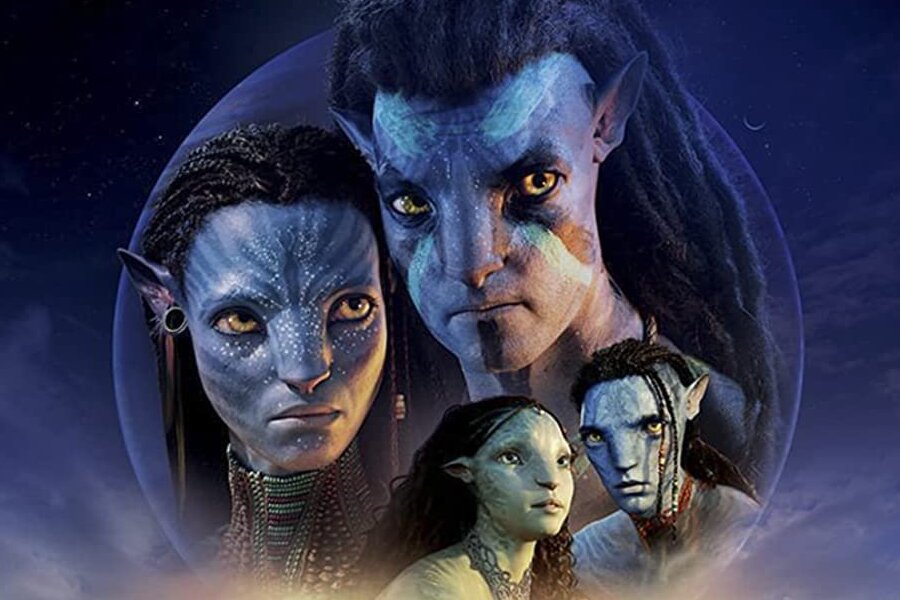 The movie poster from "Avatar: The Way of Water".