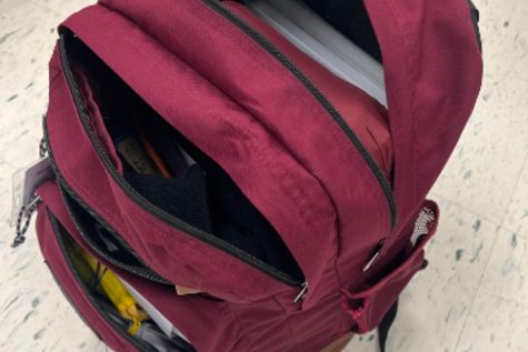 Freshmen often overpack their backpack by filling it with things they may not necessarily need. 