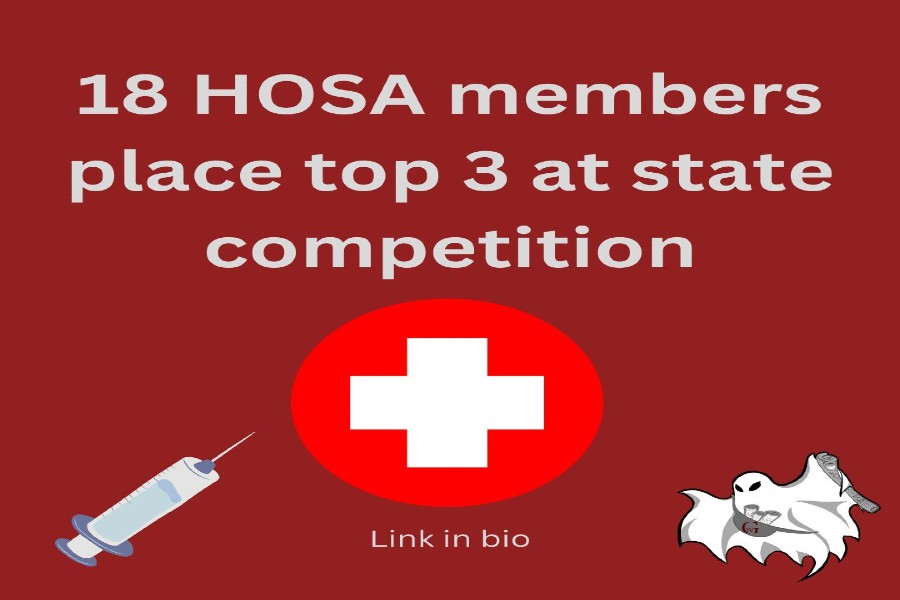 18 HOSA members place top 3 at state competition