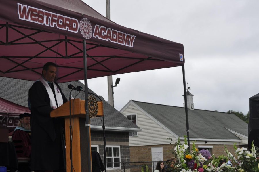Antonelli speaks to the Class of 2023 during their graduation.