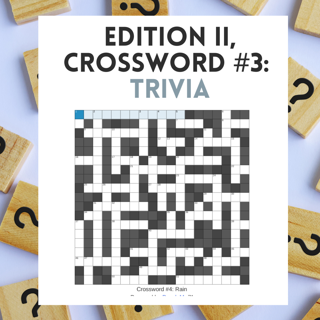 Edition II, Crossword #3: Trivia