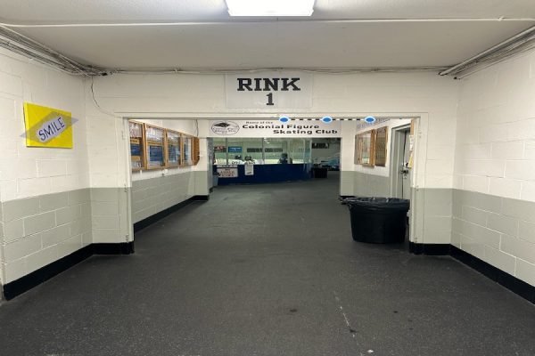 The rink where the girls hockey team practices at Nashoba Valley Olympia Rink in Boxborough 