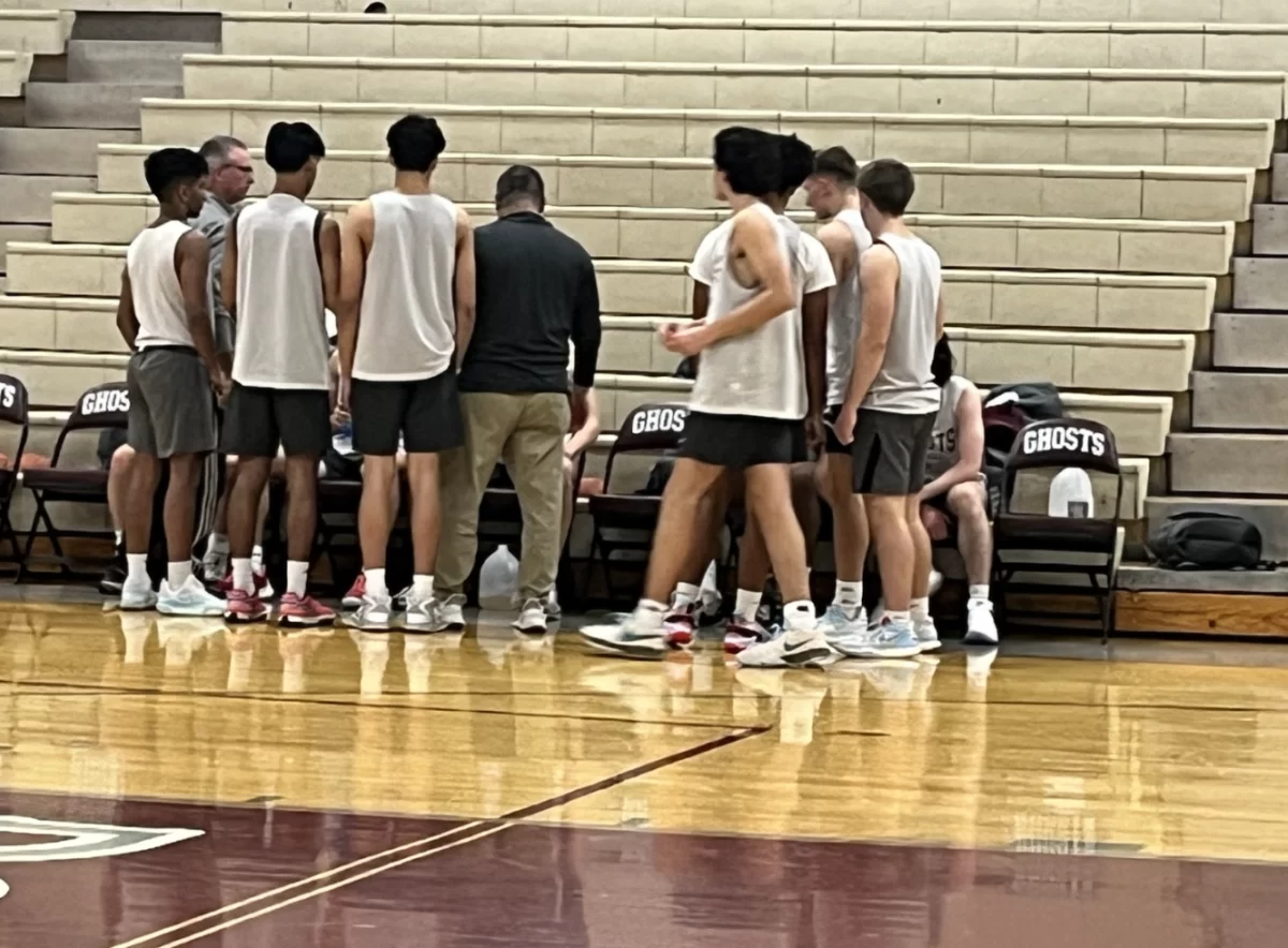 WA Boys Basketball huddle up before a game
