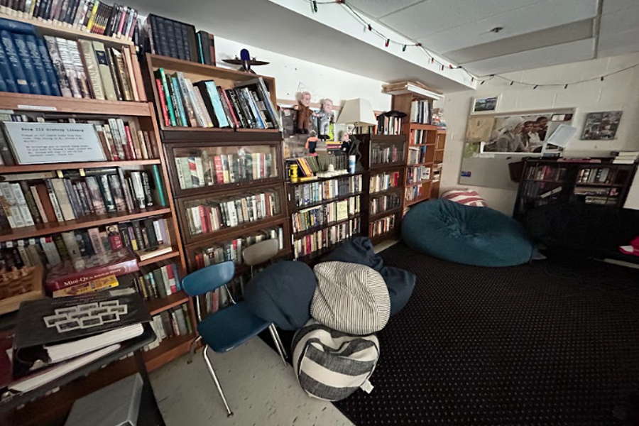 The History Library located in Room 112.