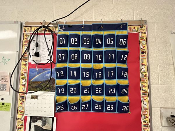 The most common  phone caddy, also known as a phone jail, which will be used throughout many classrooms during the No Phone Week.