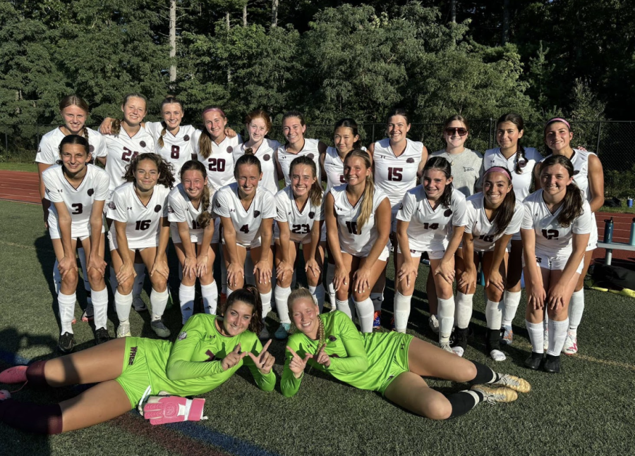 WAGS poses for a picture after winning their first game of the season against Tewksbury.
Provided by: Erin Keefe