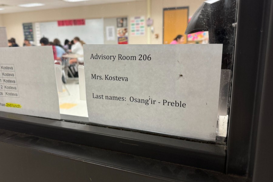 The last names that are in math teacher Sharon Kosteva's advisory. 