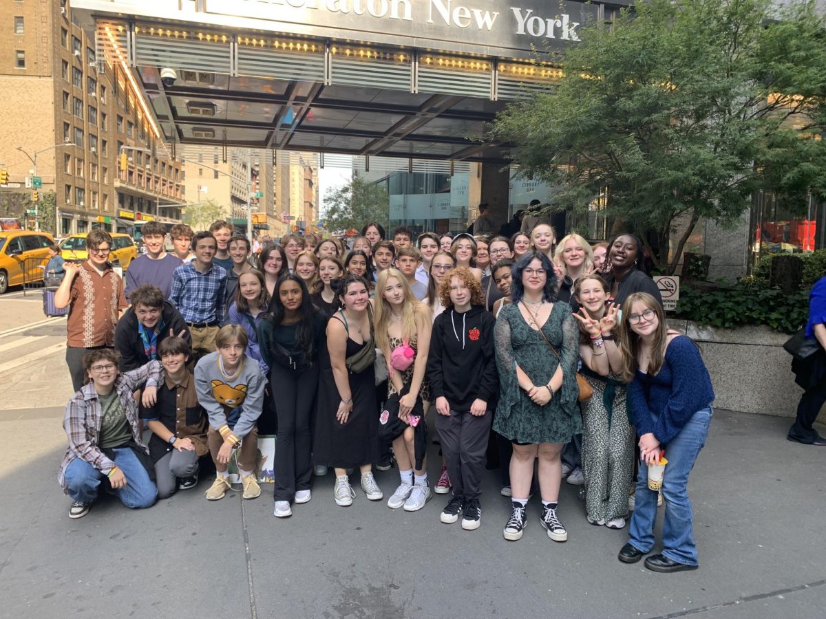 Members on the trip pose for a quick group photo. 

Provided by Michael Towers.