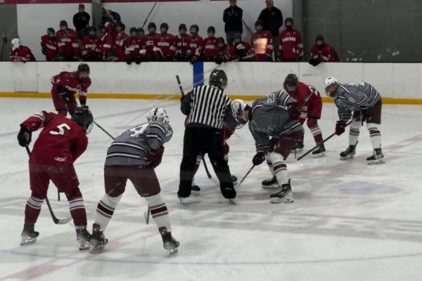 Face off at WA Boys' Ice Hockey Scrimmage