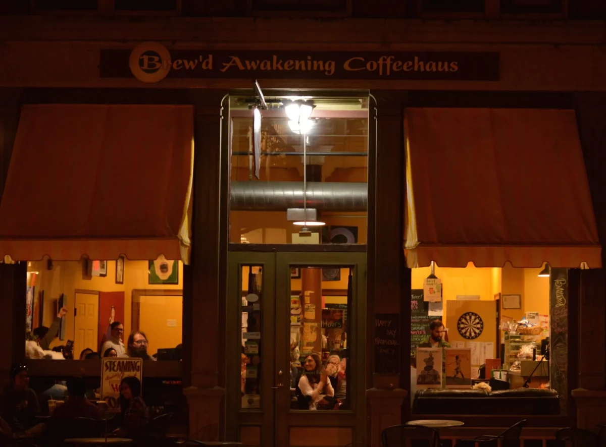 Outside view of Brew'd Awakening Coffeehaus. (Provided by Brew'd Awakening Website)