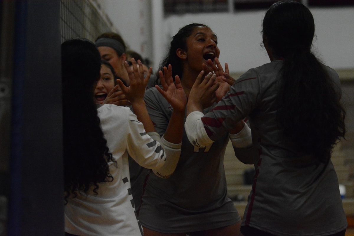 Sophomore Aadya Surampudi hypes the Ghosts up.