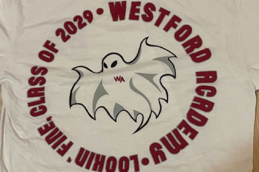 The class of 2029 shirt displays the WA mascot, as well as the slogan chosen by the class. 