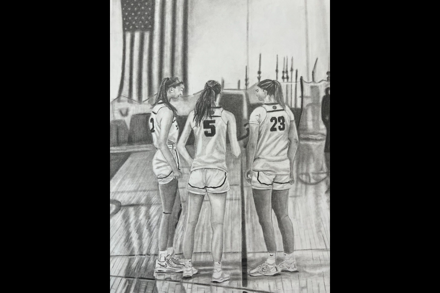 Pepin's picture "The Huddle" featured in the calendar.