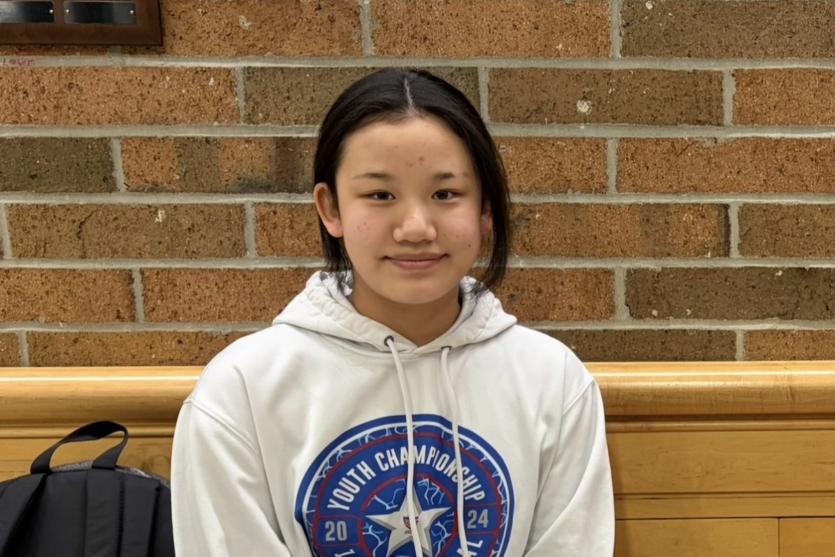 Freshman Olivia Bao poses for a photo. 