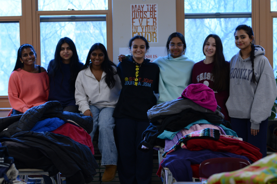Some of the members of GMB who helped create the care kits. 