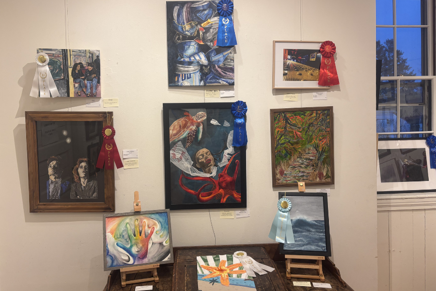 Young Adult paintings at the PCA.